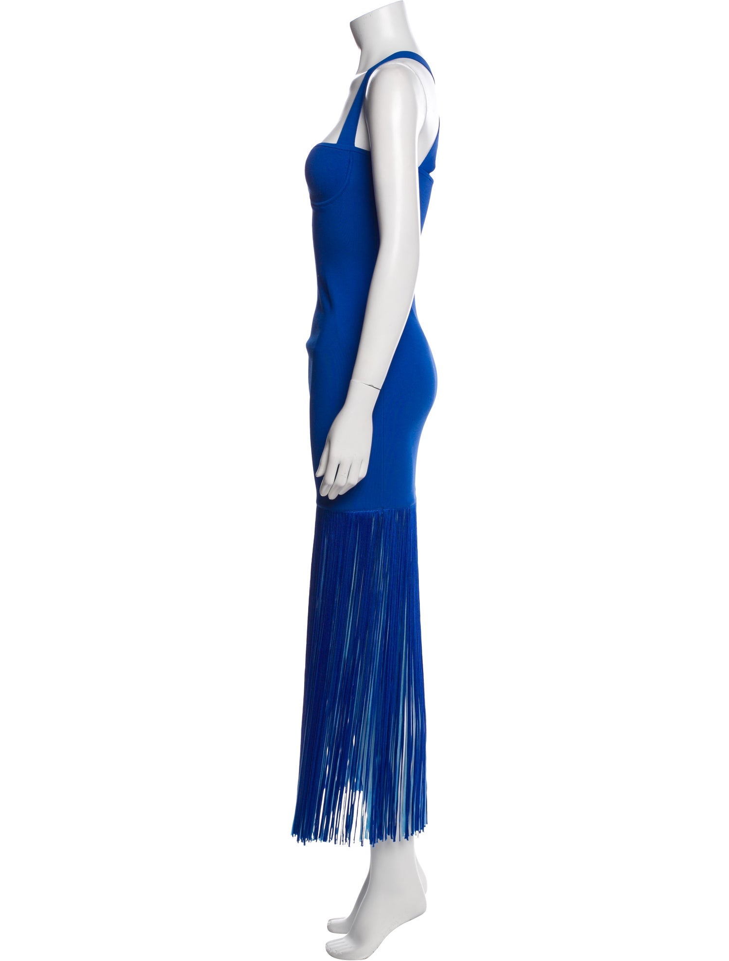 Galvan London Square Neckline Long Dress