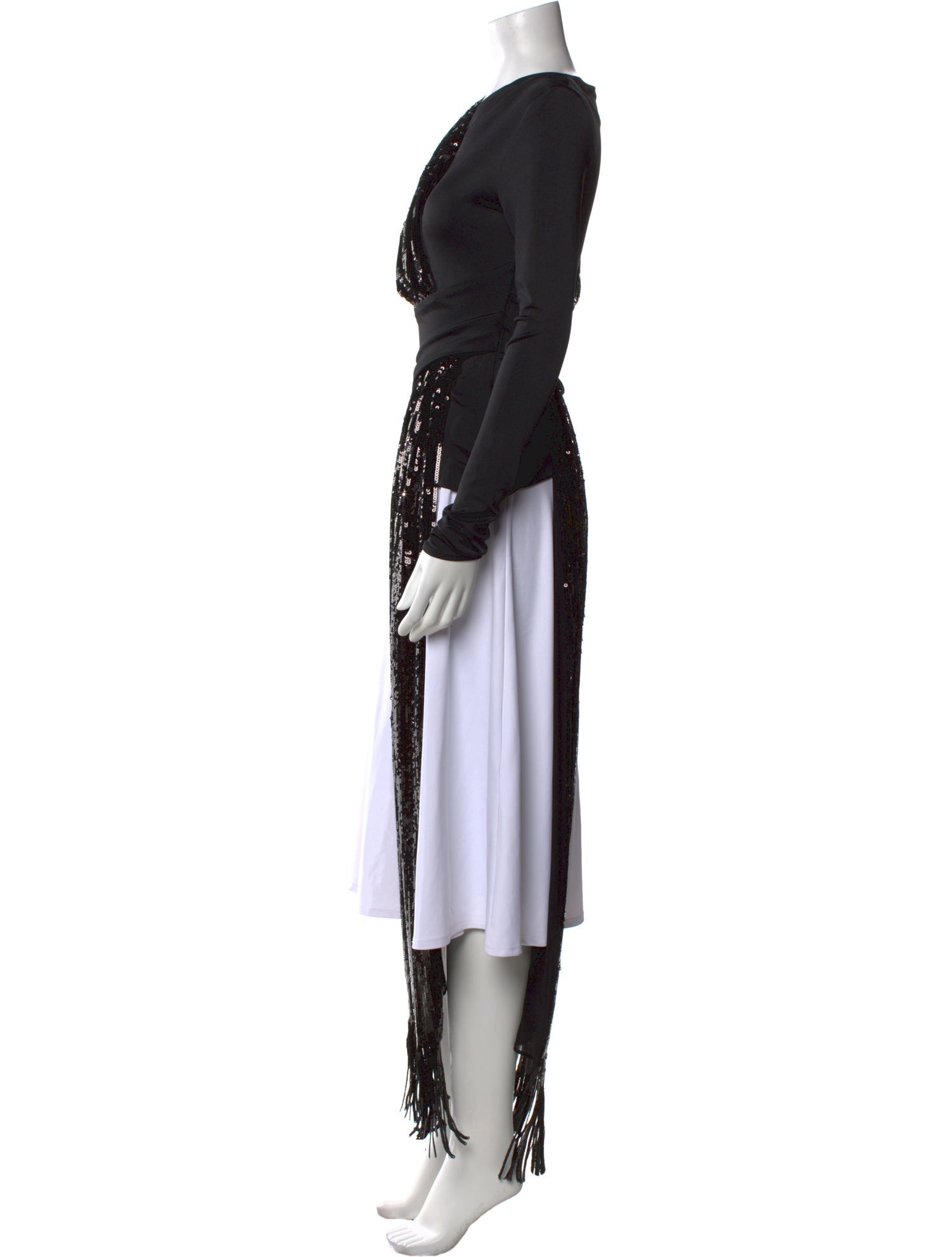 Galvan London Asymmetrical Long Sleeve Tunic