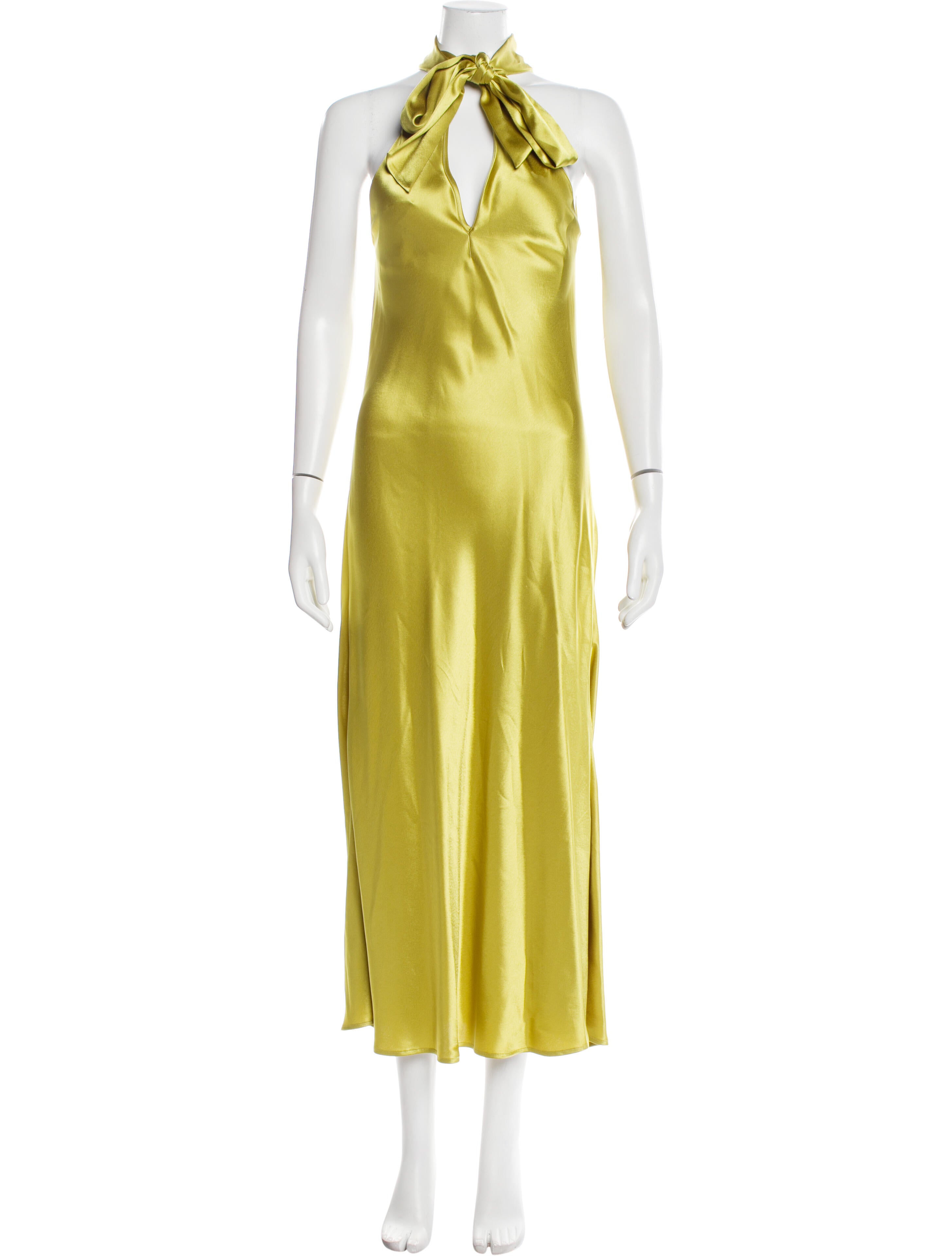 Galvan London Halterneck Long Dress