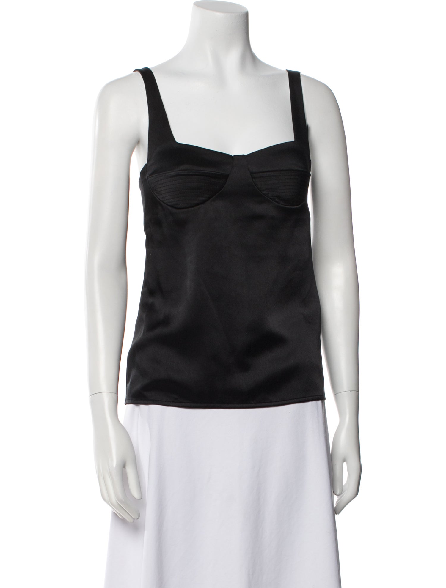 Galvan London Square Neckline Sleeveless Top