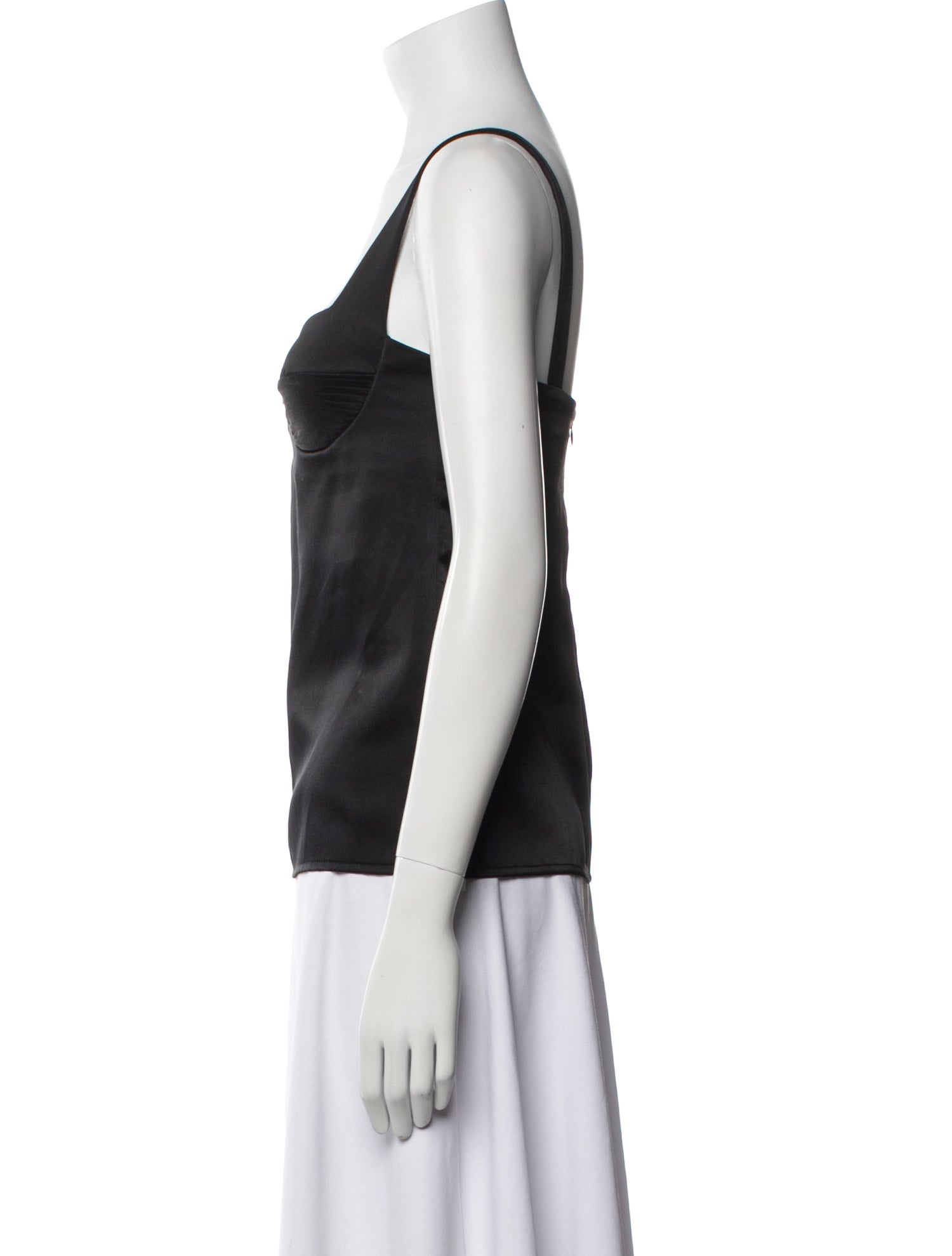 Galvan London Square Neckline Sleeveless Top