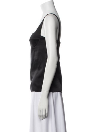 Galvan London Square Neckline Sleeveless Top