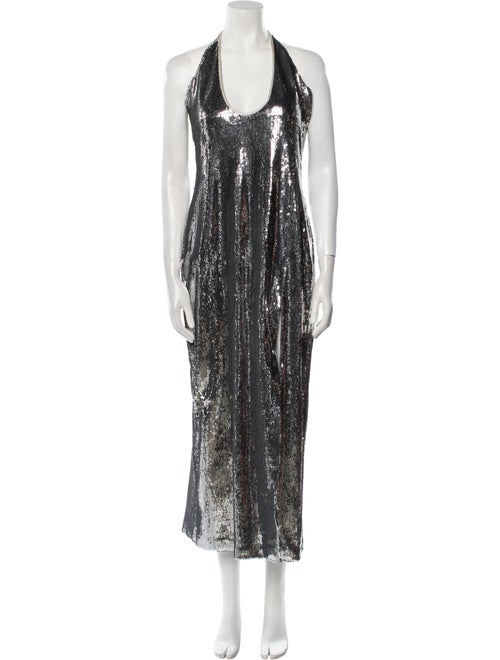 Galvan London Halterneck Long Dress