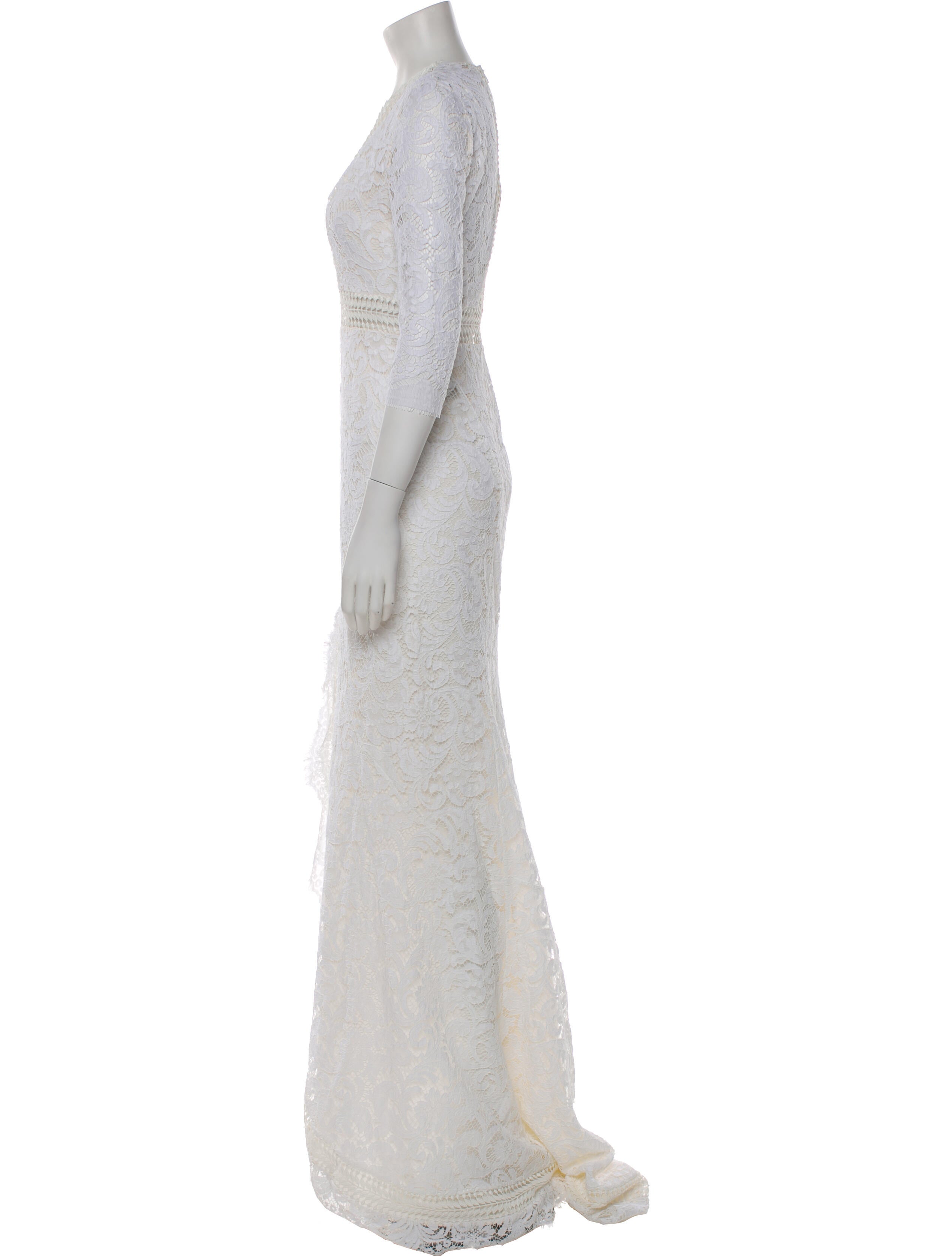 Galvan London V-Neck Long Dress