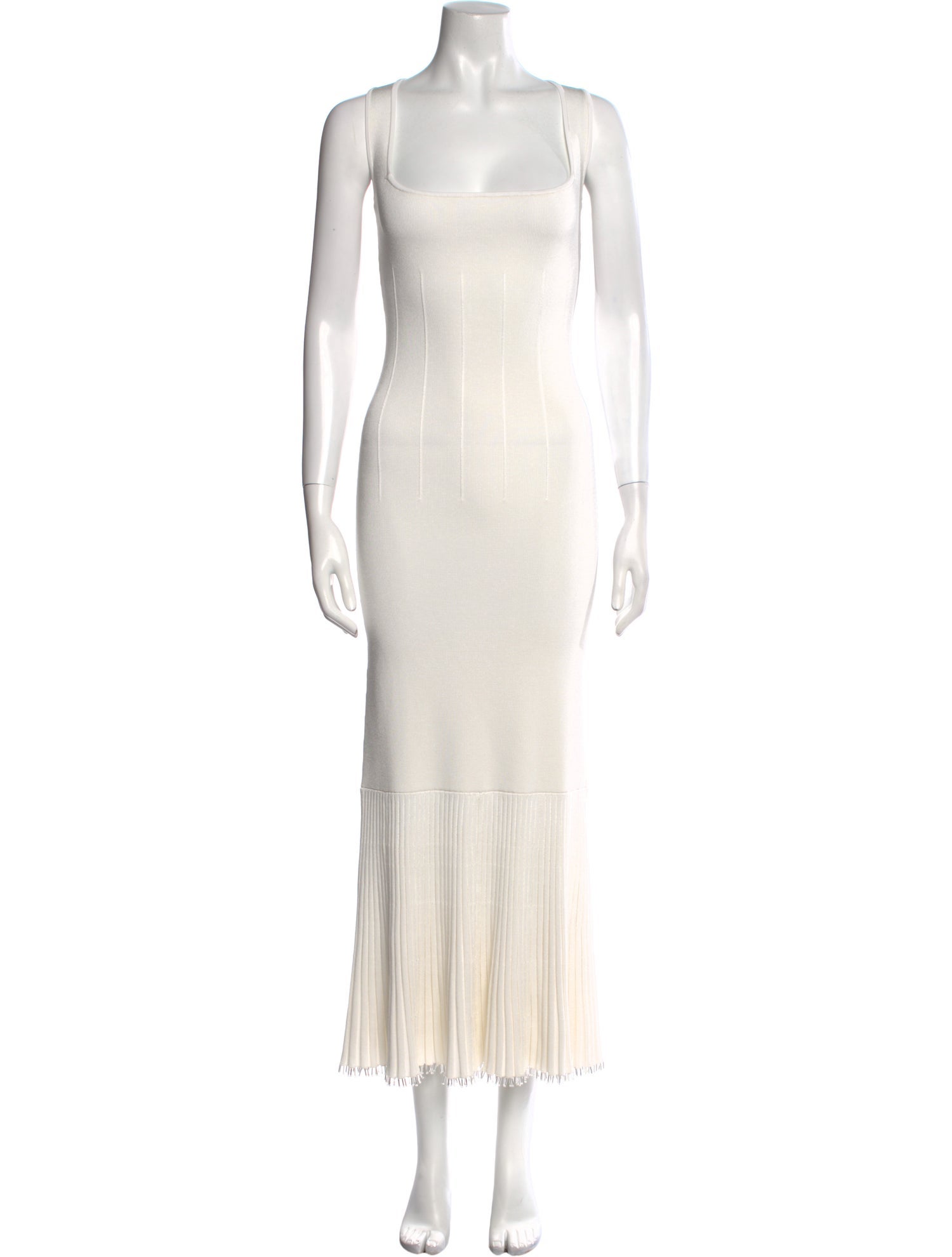 Galvan London Square Neckline Long Dress