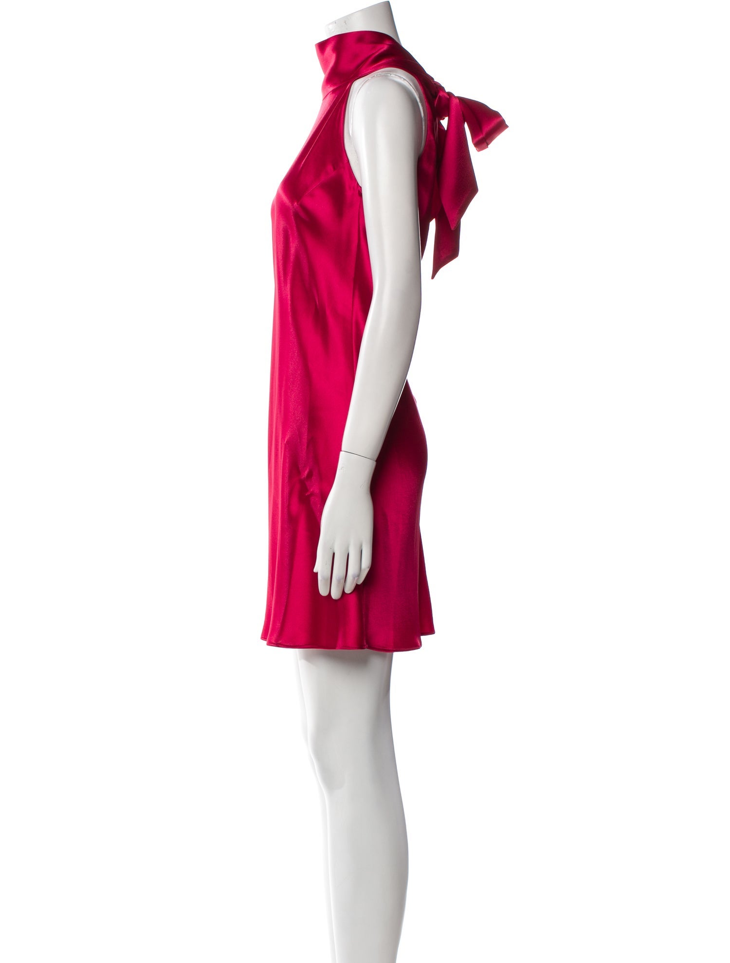 Galvan London Mock Neck Mini Dress