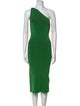 Galvan London One-Shoulder Midi Length Dress