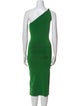 Galvan London One-Shoulder Midi Length Dress