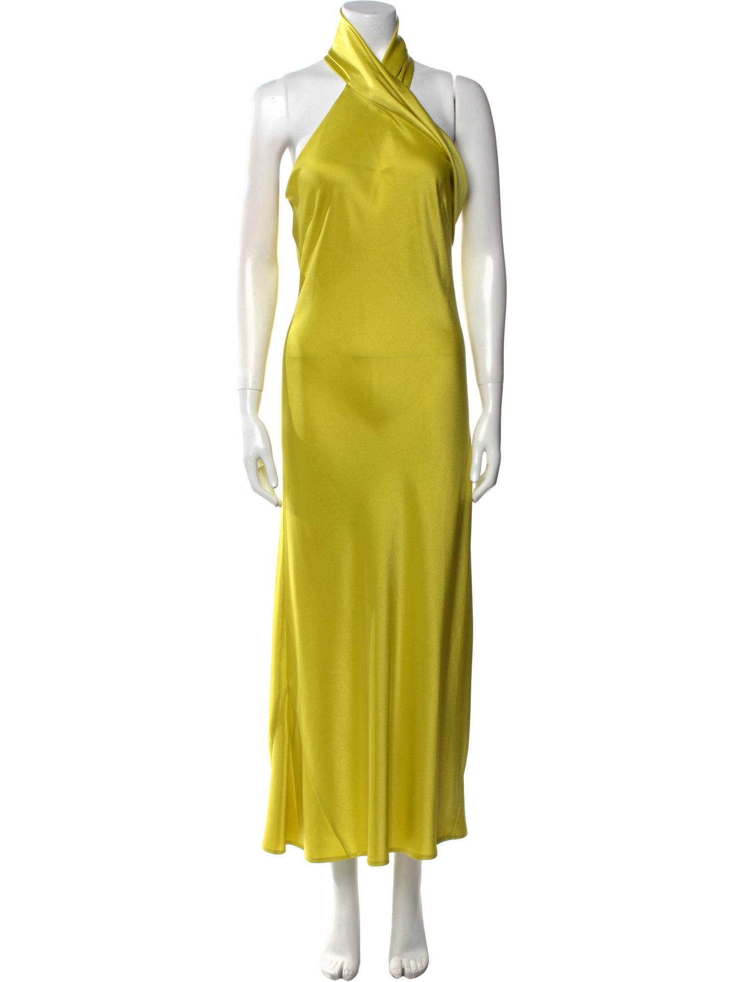 Galvan London Halterneck Midi Length Dress