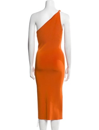 Galvan London One-Shoulder Midi Length Dress