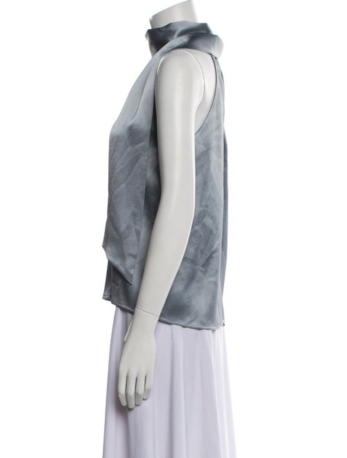 Galvan London Mock Neck Sleeveless Top
