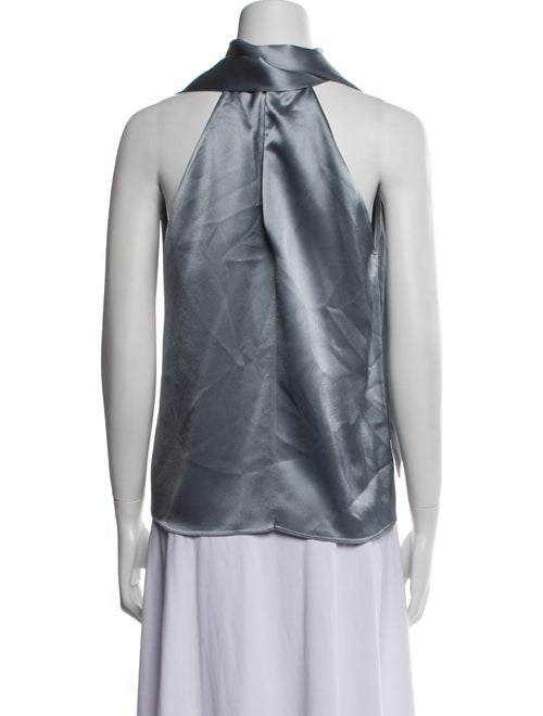 Galvan London Mock Neck Sleeveless Top