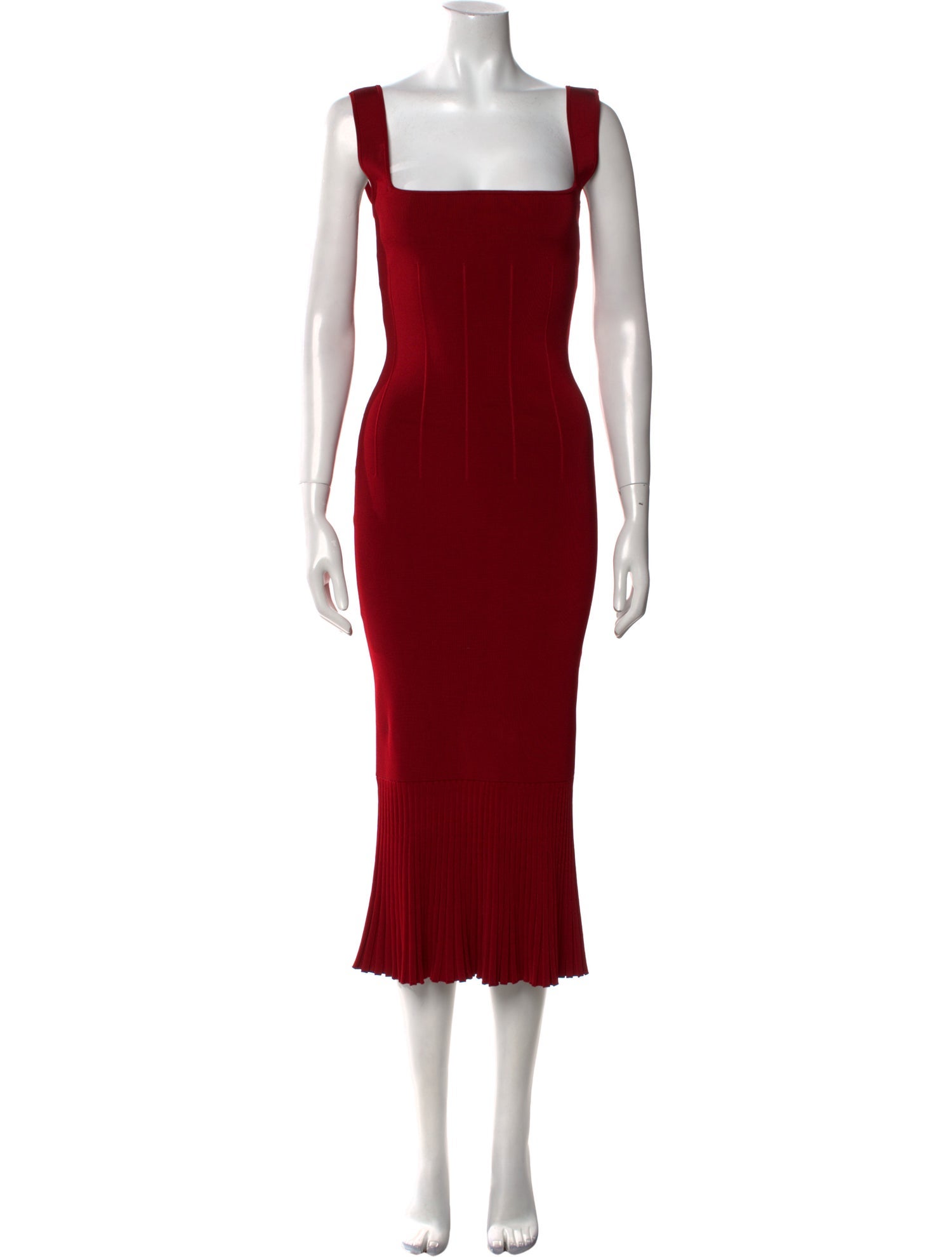 Galvan London Square Neckline Long Dress