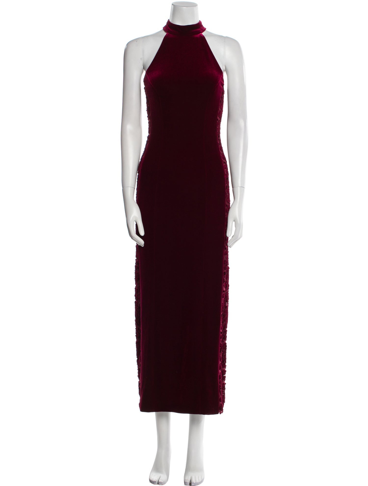 Galvan London Mock Neck Long Dress