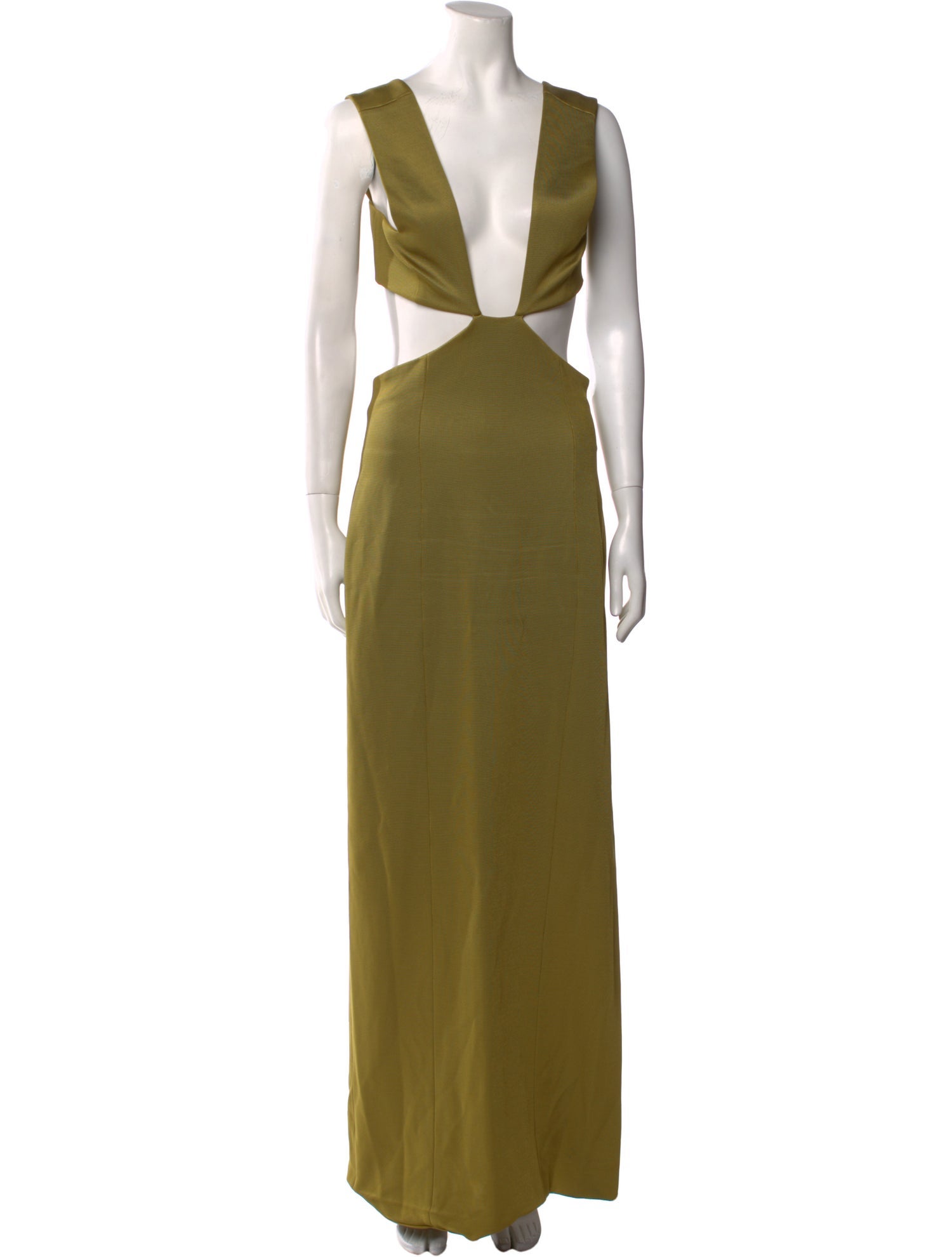 Galvan London V-Neck Long Dress