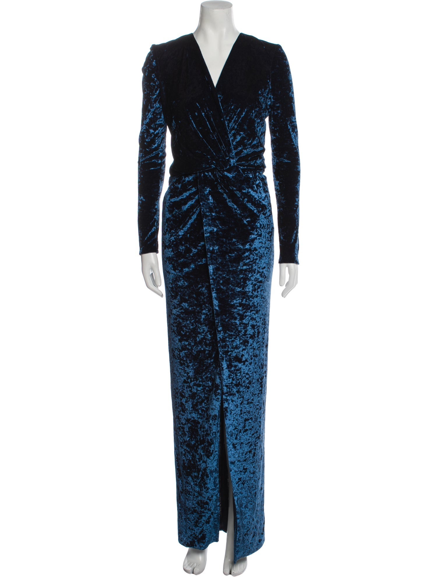 Galvan London V-Neck Long Dress