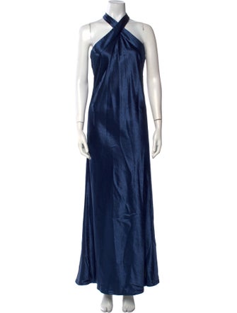 Galvan London Halterneck Long Dress