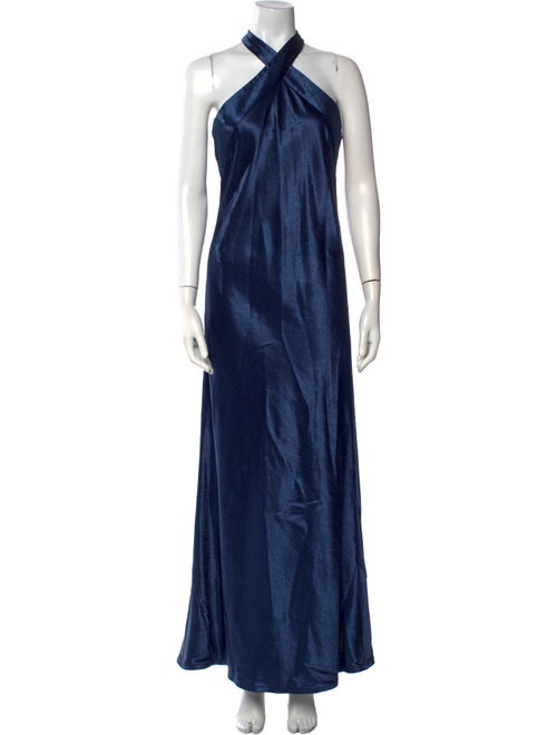 Galvan London Halterneck Long Dress