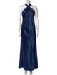 Galvan London Halterneck Long Dress