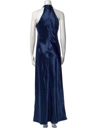 Galvan London Halterneck Long Dress