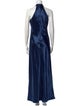 Galvan London Halterneck Long Dress