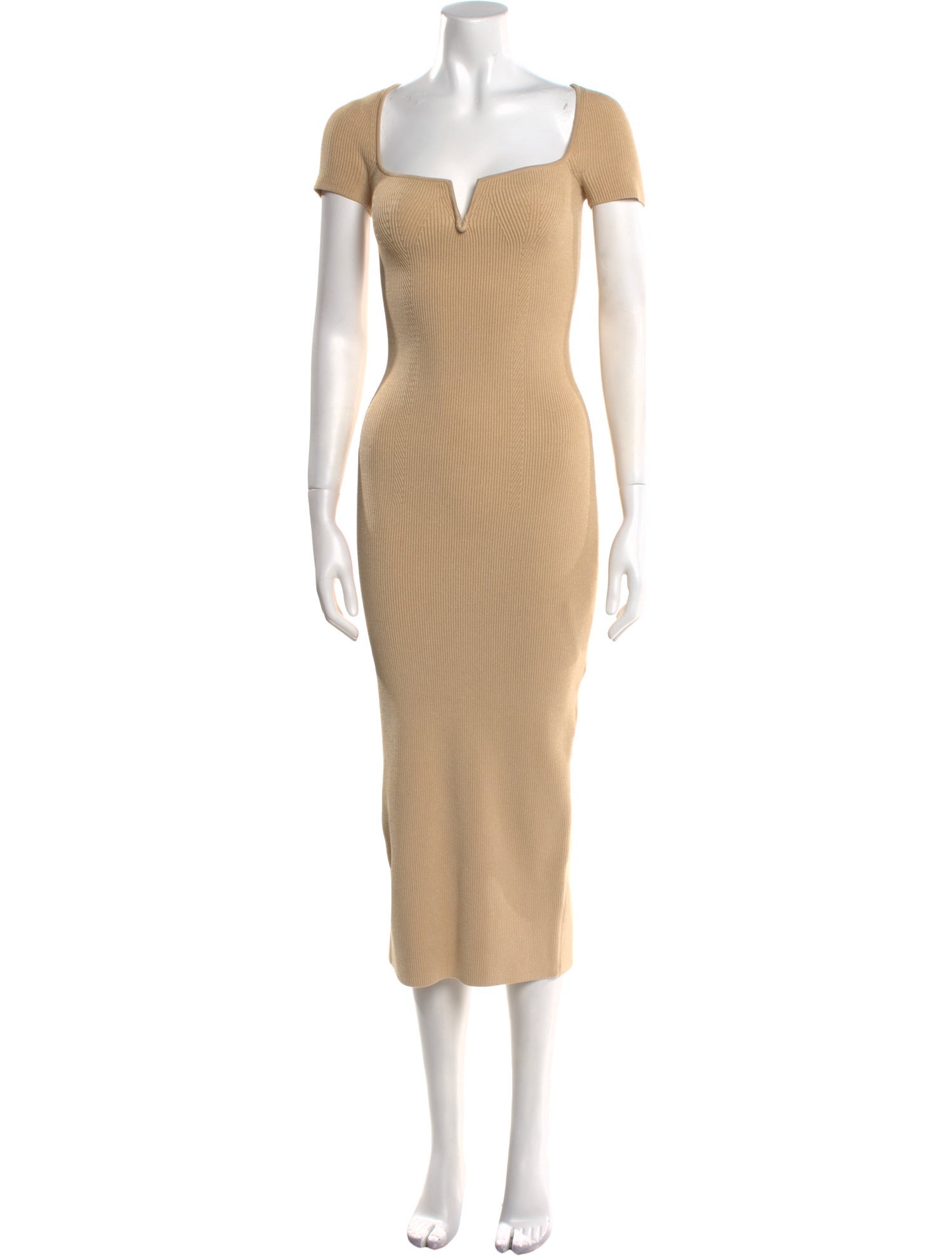 Galvan London Square Neckline Long Dress