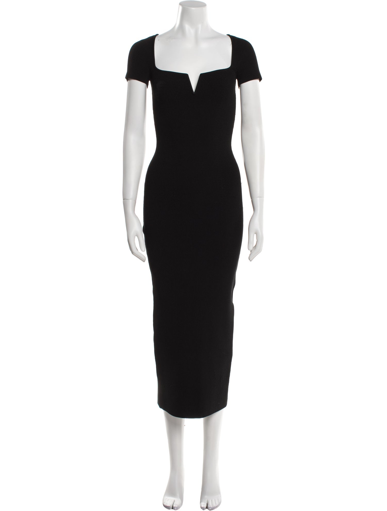 Galvan London Square Neckline Long Dress