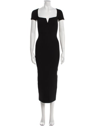 Galvan London Square Neckline Long Dress