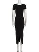 Galvan London Square Neckline Long Dress
