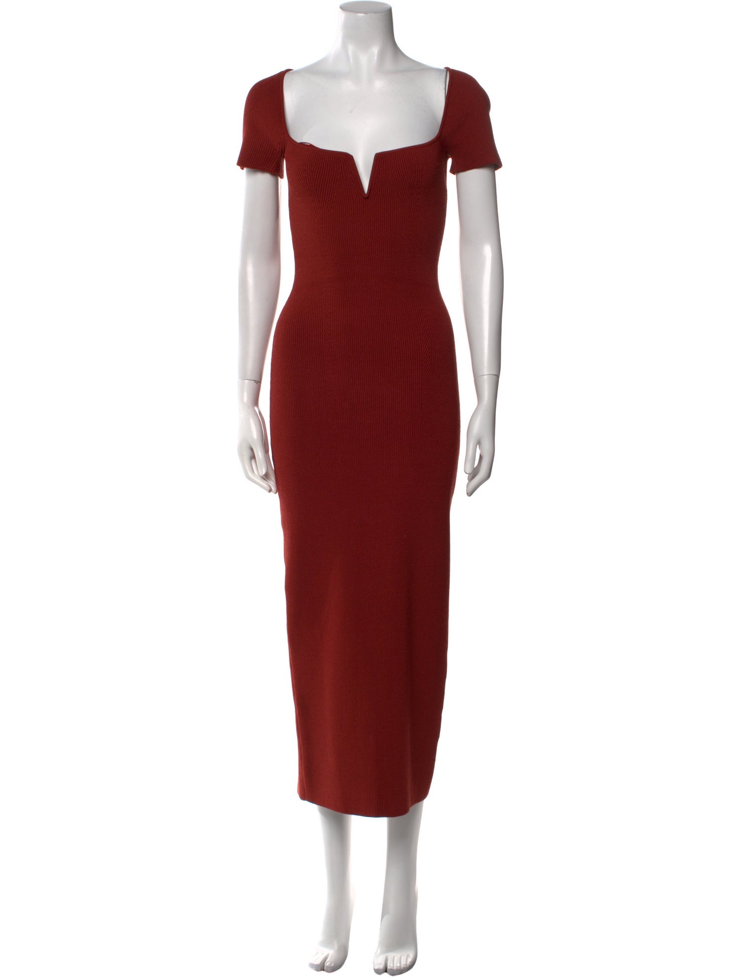 Galvan London Square Neckline Long Dress