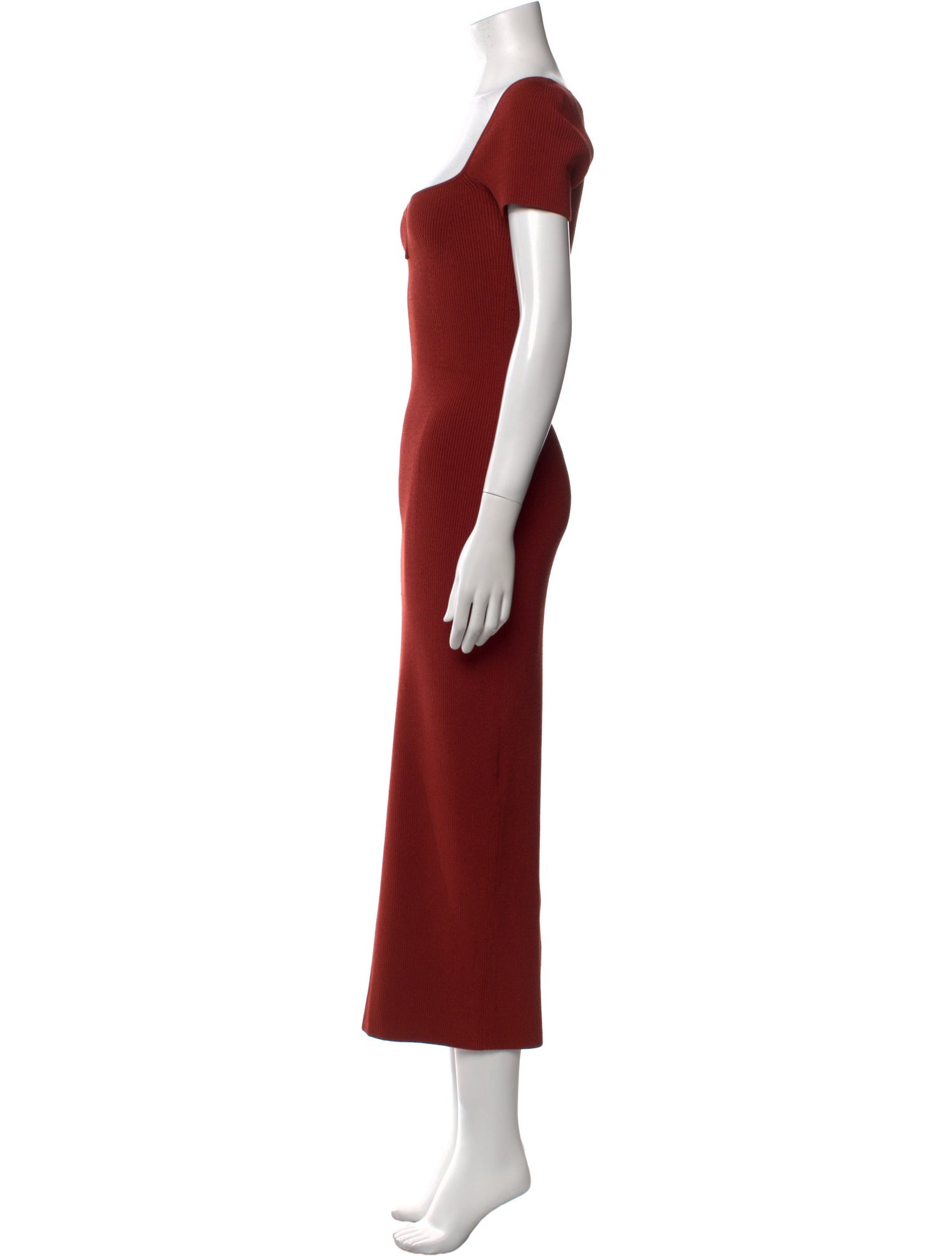Galvan London Square Neckline Long Dress