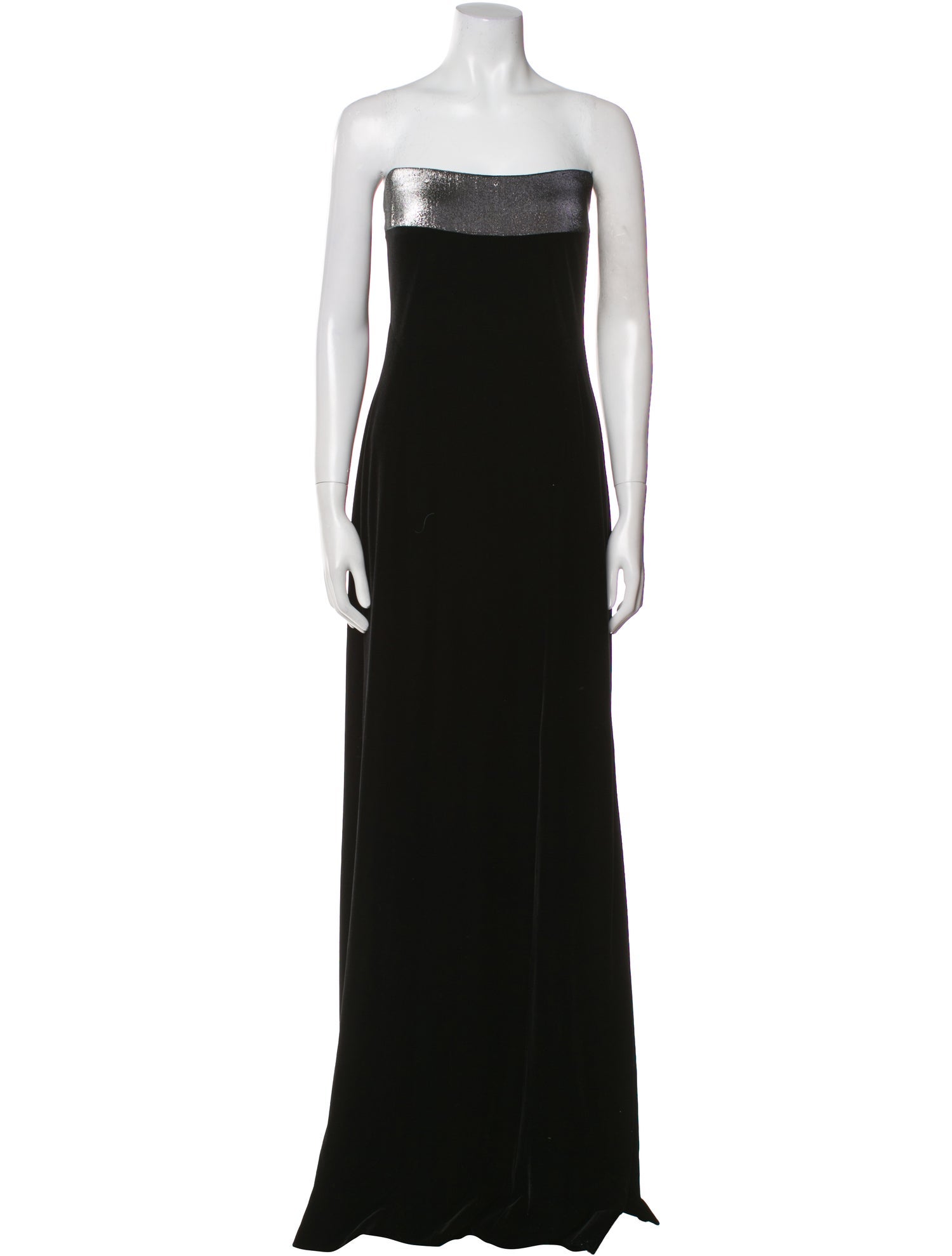 Galvan London Strapless Long Dress