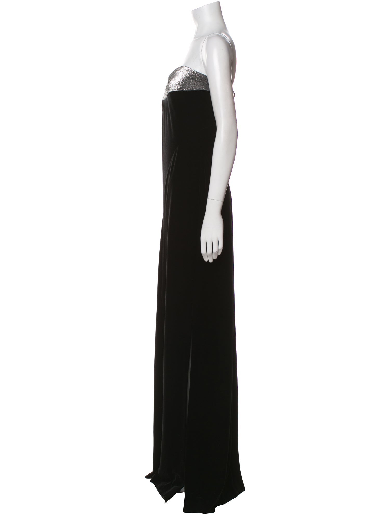 Galvan London Strapless Long Dress