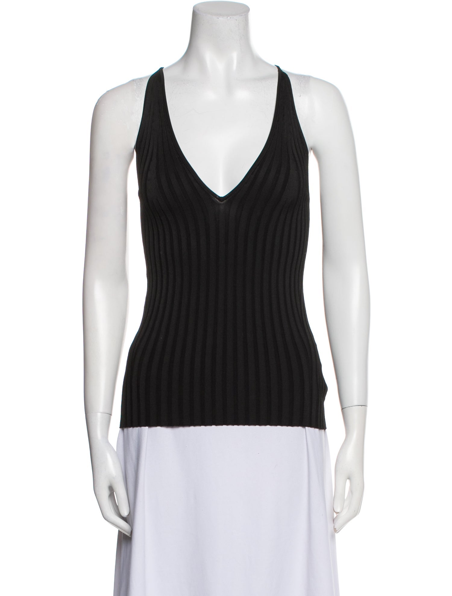 Galvan London V-Neck Sleeveless Top