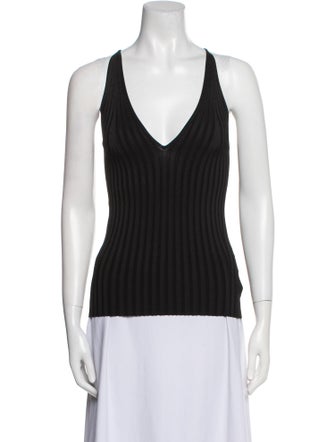 Galvan London V-Neck Sleeveless Top