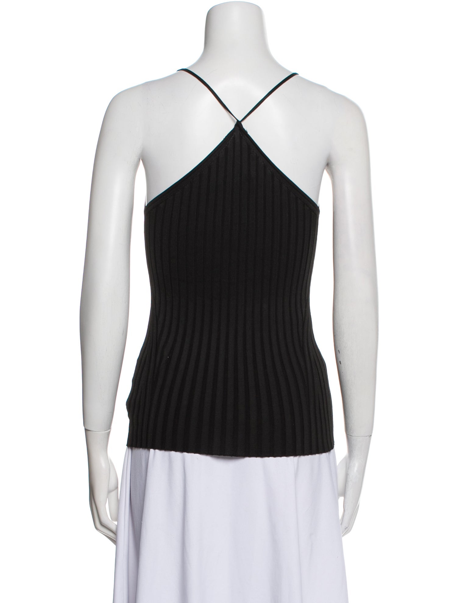 Galvan London V-Neck Sleeveless Top