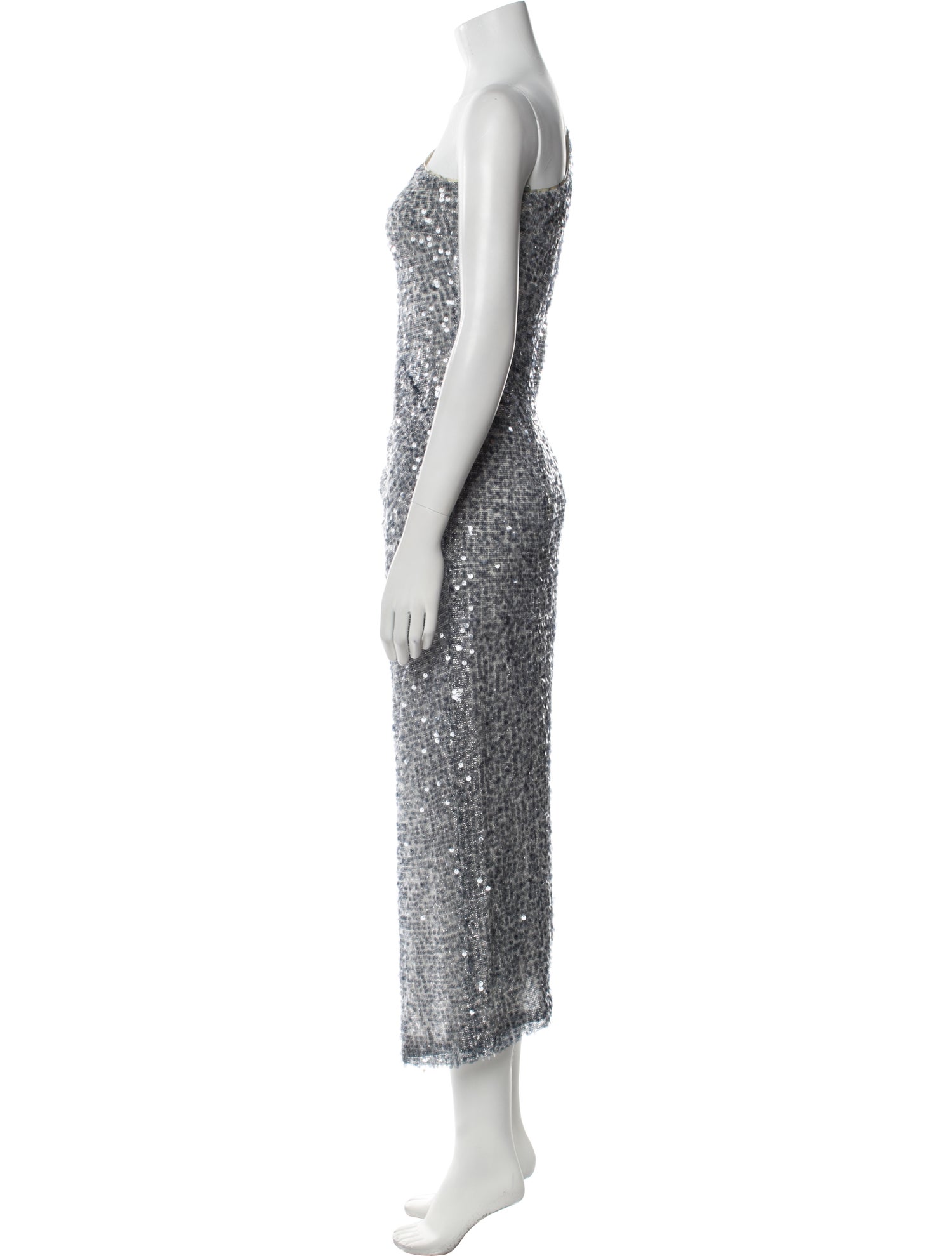 Galvan London One-Shoulder Long Dress