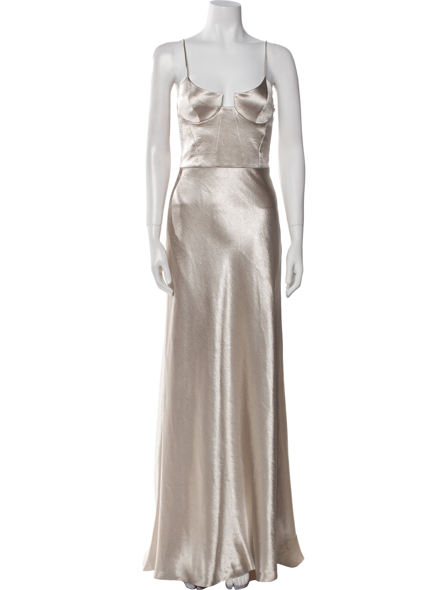 Galvan London Scoop Neck Long Dress