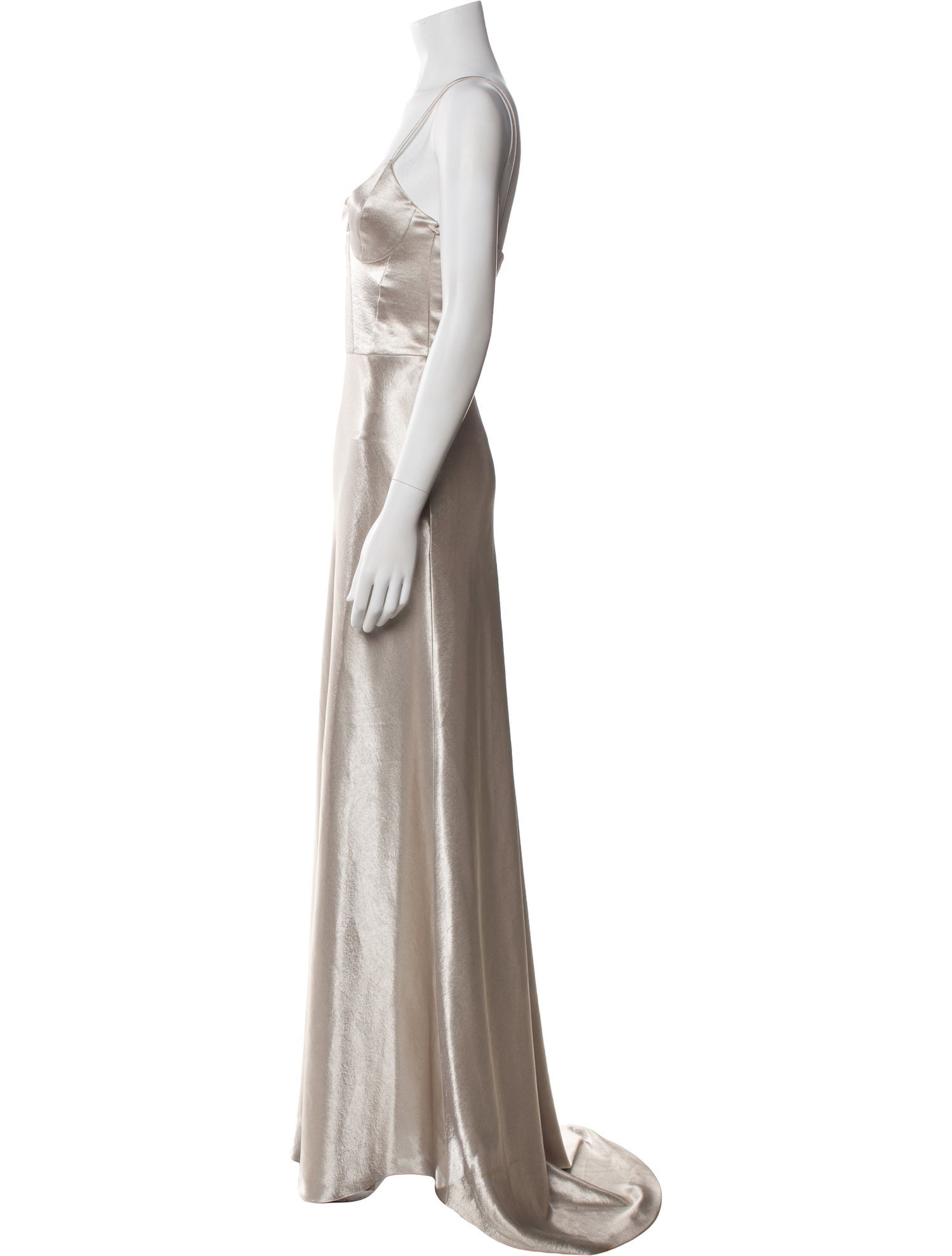 Galvan London Scoop Neck Long Dress