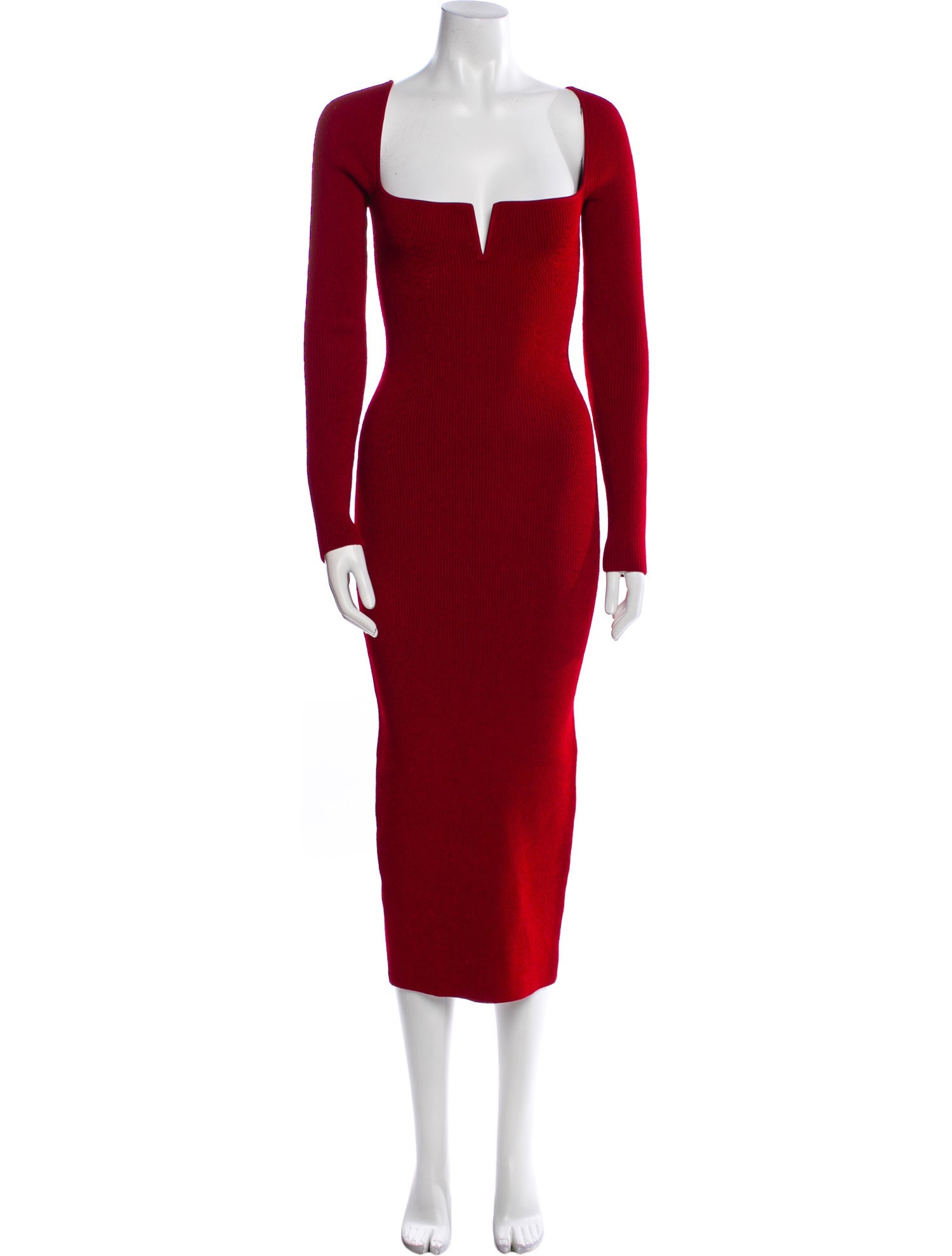 Galvan London Square Neckline Long Dress