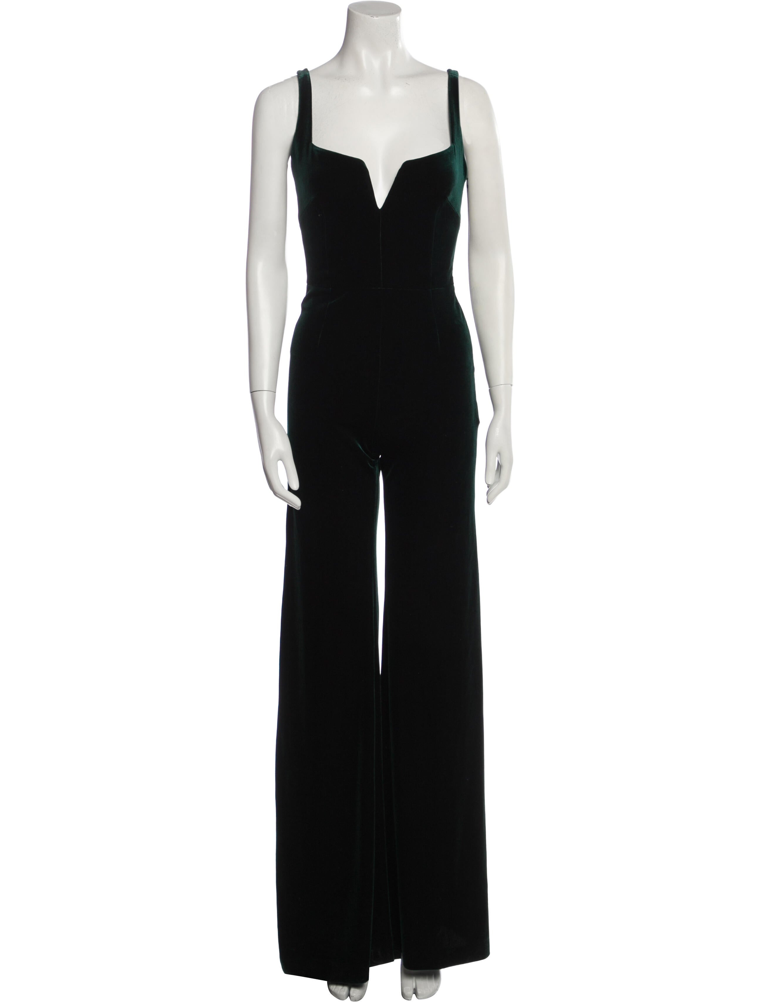 Galvan London Plunge Neckline Jumpsuit