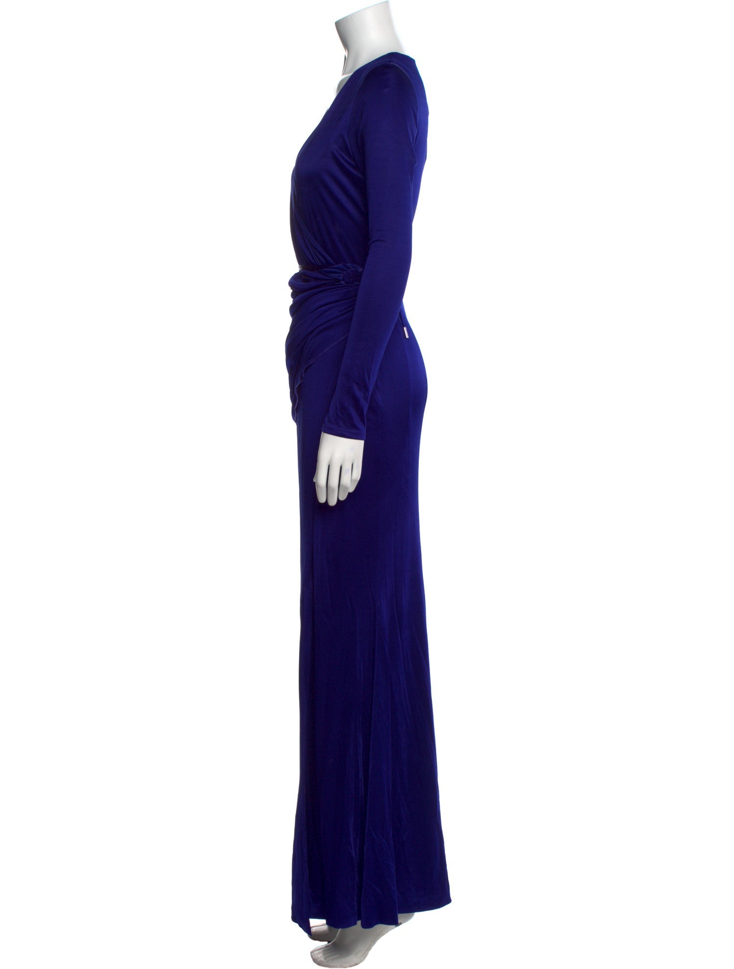 Galvan London V-Neck Long Dress