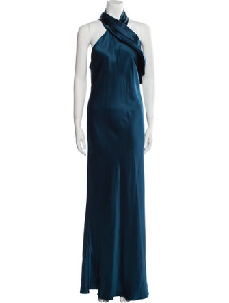 Galvan London Silk Long Dress