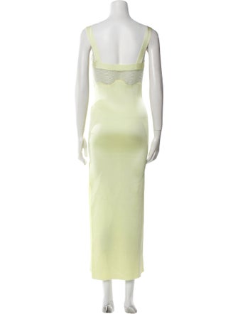 Galvan London V-Neck Long Dress