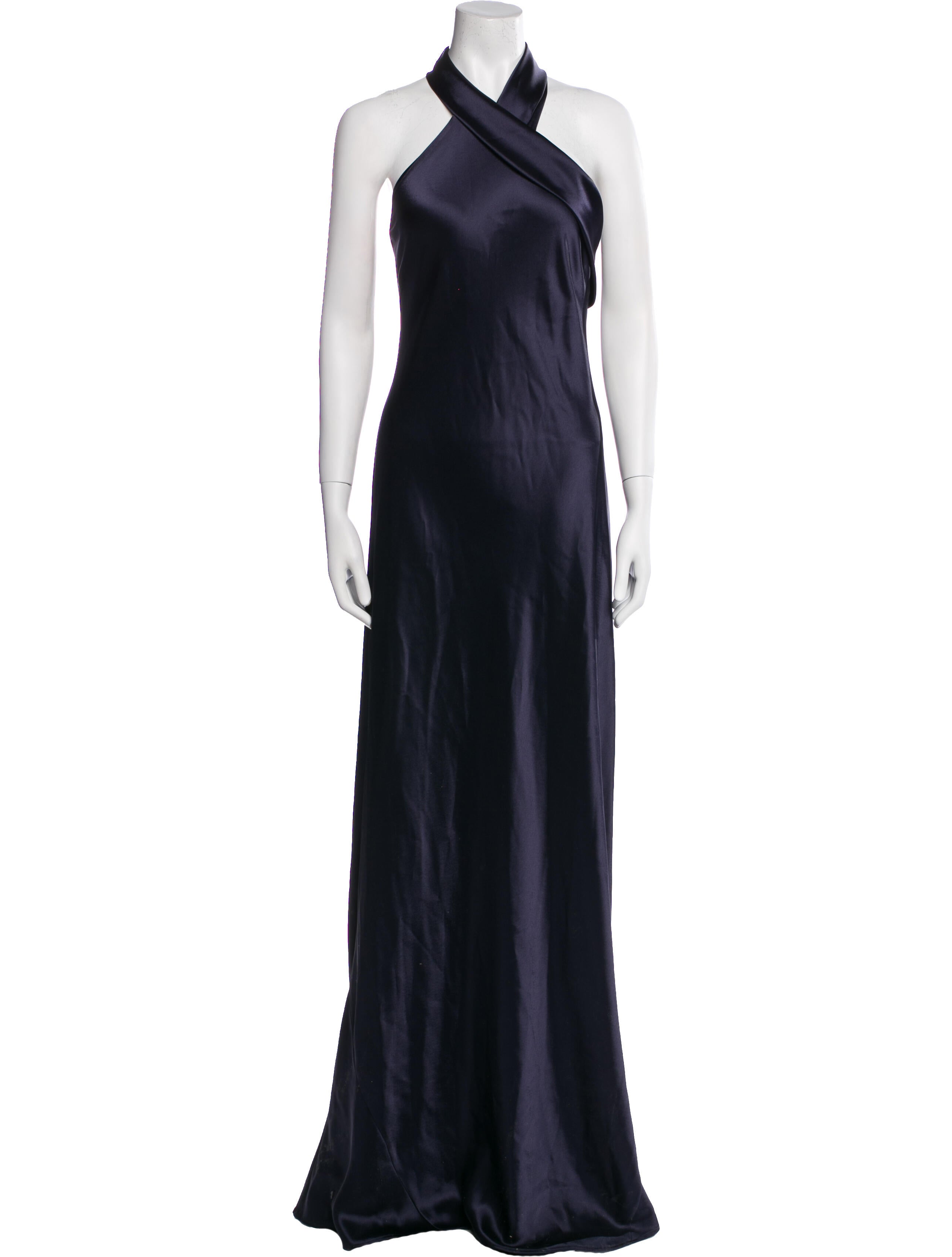 Galvan London Halterneck Long Dress