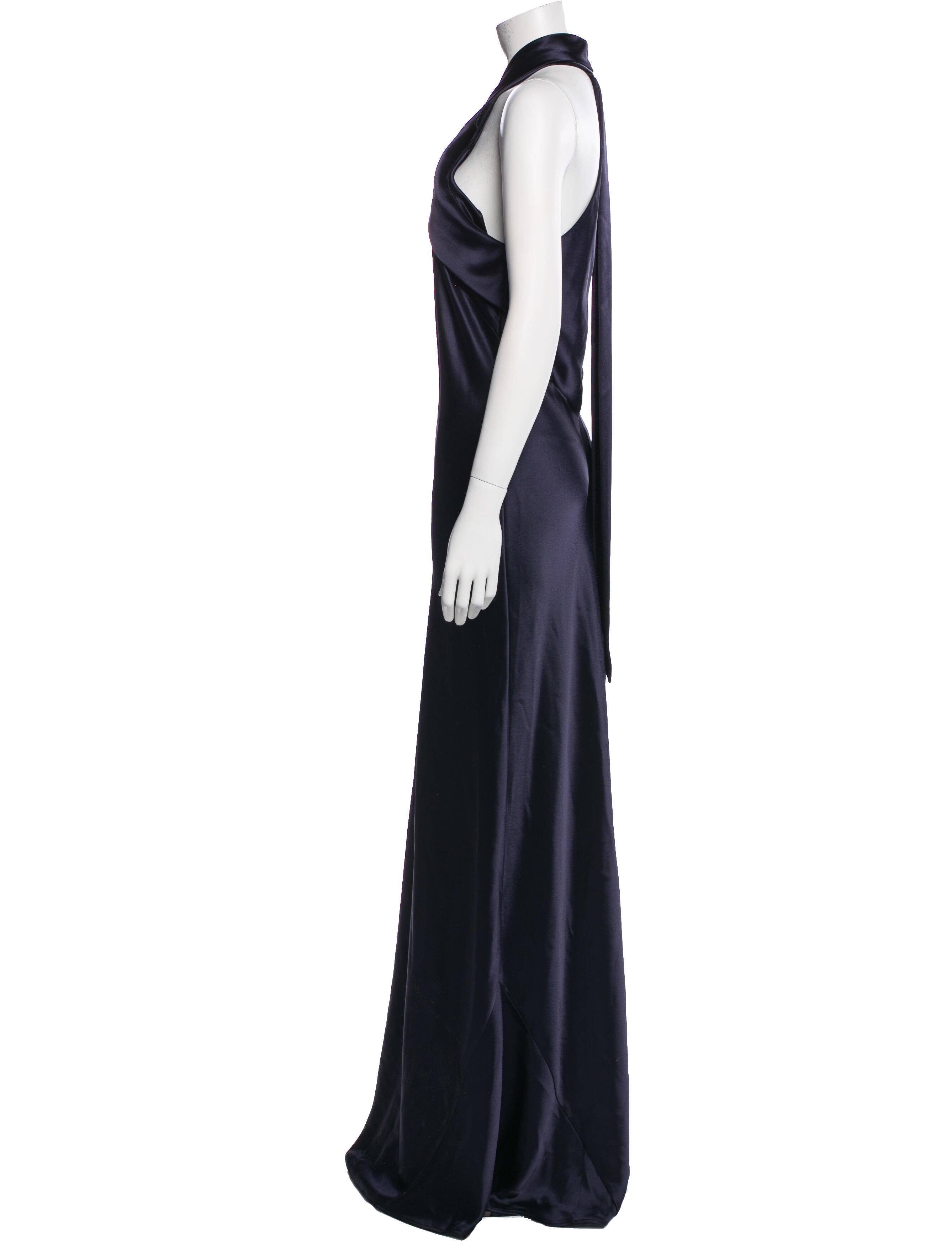 Galvan London Halterneck Long Dress