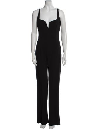 Galvan London Plunge Neckline Jumpsuit