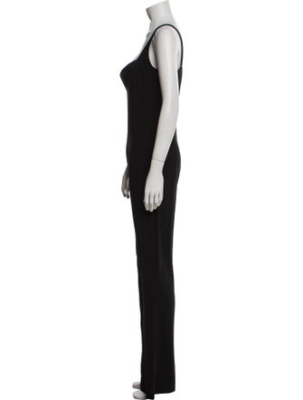Galvan London Plunge Neckline Jumpsuit