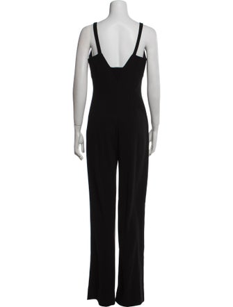 Galvan London Plunge Neckline Jumpsuit