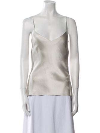 Galvan London V-Neck Sleeveless Top